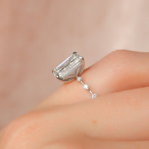 The Penelope Set With A 1.5 Carat Emerald Lab Diamond