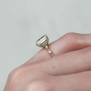 The Penelope Set With A 1.5 Carat Emerald Lab Diamond