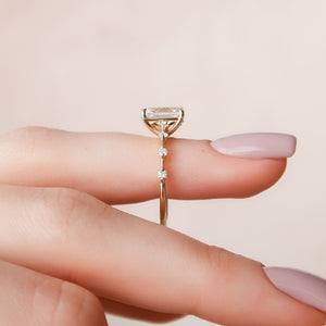 The Penelope Set With A 1.5 Carat Emerald Lab Diamond