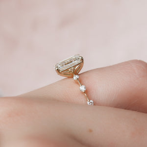 The Penelope Set With A 1.5 Carat Emerald Lab Diamond