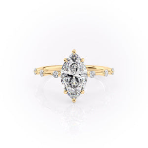 The Penelope Set With A 4.5 Carat Marquise Moissanite