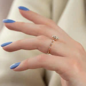 The Penelope Set With A 1.5 Carat Oval Lab Diamond