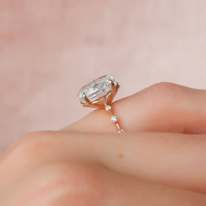 The Penelope Set With A 1.5 Carat Oval Lab Diamond