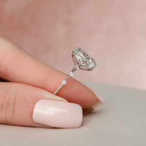The Penelope Set With A 1.5 Carat Oval Lab Diamond