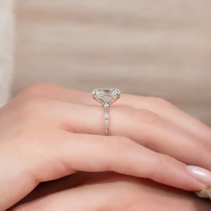 The Penelope Set With A 1.5 Carat Oval Lab Diamond