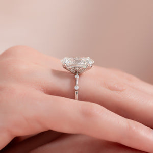 The Penelope Set With A 1.5 Carat Oval Lab Diamond