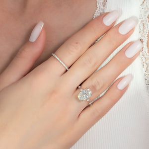 The Penelope Set With A 1.5 Carat Oval Lab Diamond