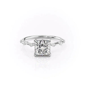 The Penelope Set With A 2.5 Carat Princess Moissanite