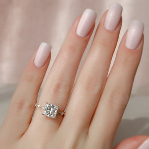 The Penelope Set With A Princess Moissanite