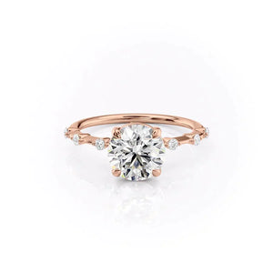 The Penelope Set With A 2.5 Carat Round Lab Diamond