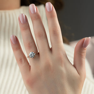 The Penelope Set With A 1.5 Carat Round Lab Diamond