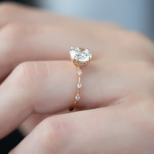 The Penelope Set With A 1.5 Carat Round Lab Diamond