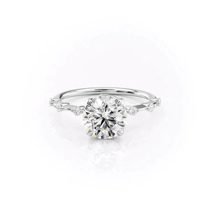 The Penelope Set With A 1 Carat Round Lab Diamond