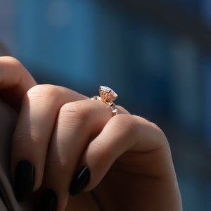 The Penelope Set With A 2 Carat Radiant Lab Diamond
