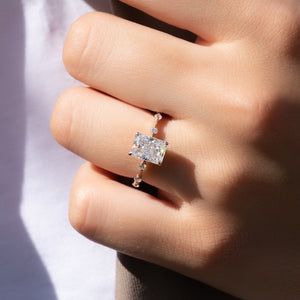 The Penelope Set With A Radiant Moissanite
