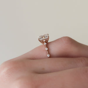 The Penelope Set With A 2 Carat Radiant Lab Diamond