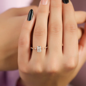 The Penelope Set With A Radiant Moissanite