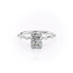 The Penelope Set With A 3.5 Carat Radiant Moissanite