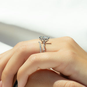 The Penelope Set With A 2.5 Carat Radiant Moissanite