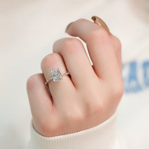 The Penelope Set With A 3.5 Carat Radiant Moissanite