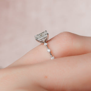 The Penelope Set With A 3.5 Carat Radiant Moissanite