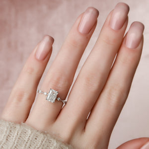 The Penelope Set With A 3.5 Carat Radiant Moissanite