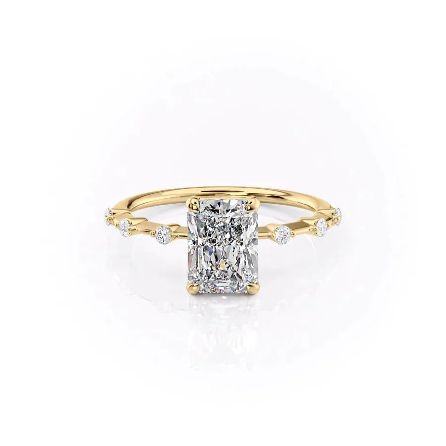 The Penelope Set With A 1 Carat Radiant Lab Diamond