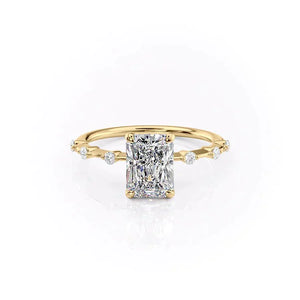 The Penelope Set With A 1.5 Carat Radiant Moissanite