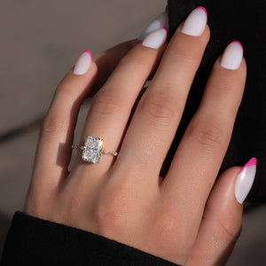 The Penelope Set With A Radiant Moissanite