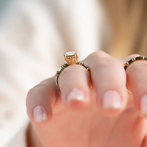 The Penelope Set With A Radiant Moissanite