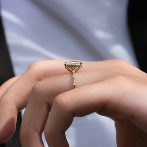 The Penelope Set With A Radiant Moissanite