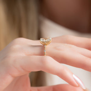 The Penelope Set With A Radiant Moissanite