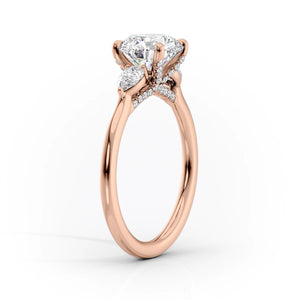 The Megan Set With A 2.5 Carat Round Lab Diamond