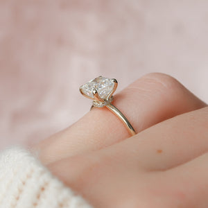 The Nelly Set With A 1.5 Carat Cushion Lab Diamond