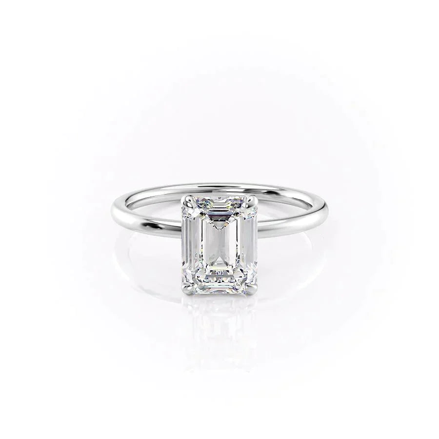The Nelly Set With A 1 Carat Emerald Lab Diamond