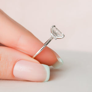 The Nelly Set With A 1.5 Carat Emerald Lab Diamond