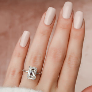 The Nelly Set With A 1.5 Carat Emerald Lab Diamond