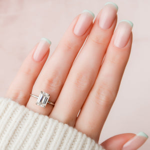 The Nelly Set With A 1.5 Carat Emerald Lab Diamond