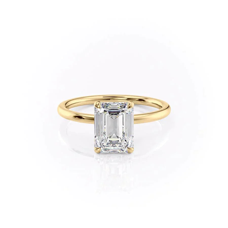 The Nelly Set With A 1.5 Carat Emerald Lab Diamond