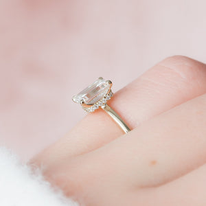 The Nelly Set With A 1 Carat Emerald Lab Diamond