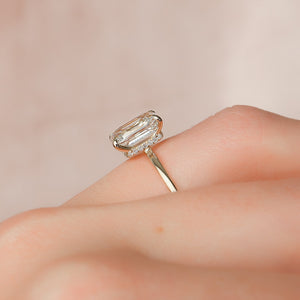 The Nelly Set With A 1 Carat Emerald Lab Diamond