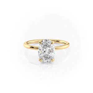The Nelly Set With A 3 Carat Oval Lab Diamond