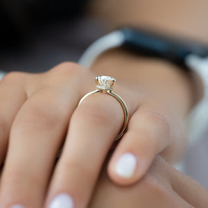 The Nelly Set With A Oval Moissanite