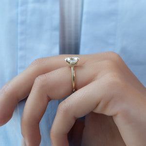The Nelly Set With A 3 Carat Oval Lab Diamond