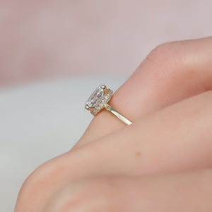 The Nelly Set With A Oval Moissanite