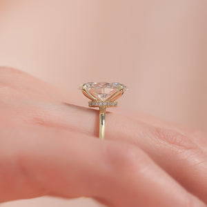 The Nelly Set With A Oval Moissanite
