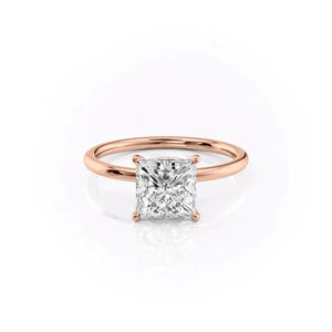 The Nelly Set With A 3 Carat Princess Lab Diamond