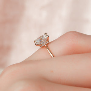 The Nelly Set With A 1.5 Carat Princess Lab Diamond