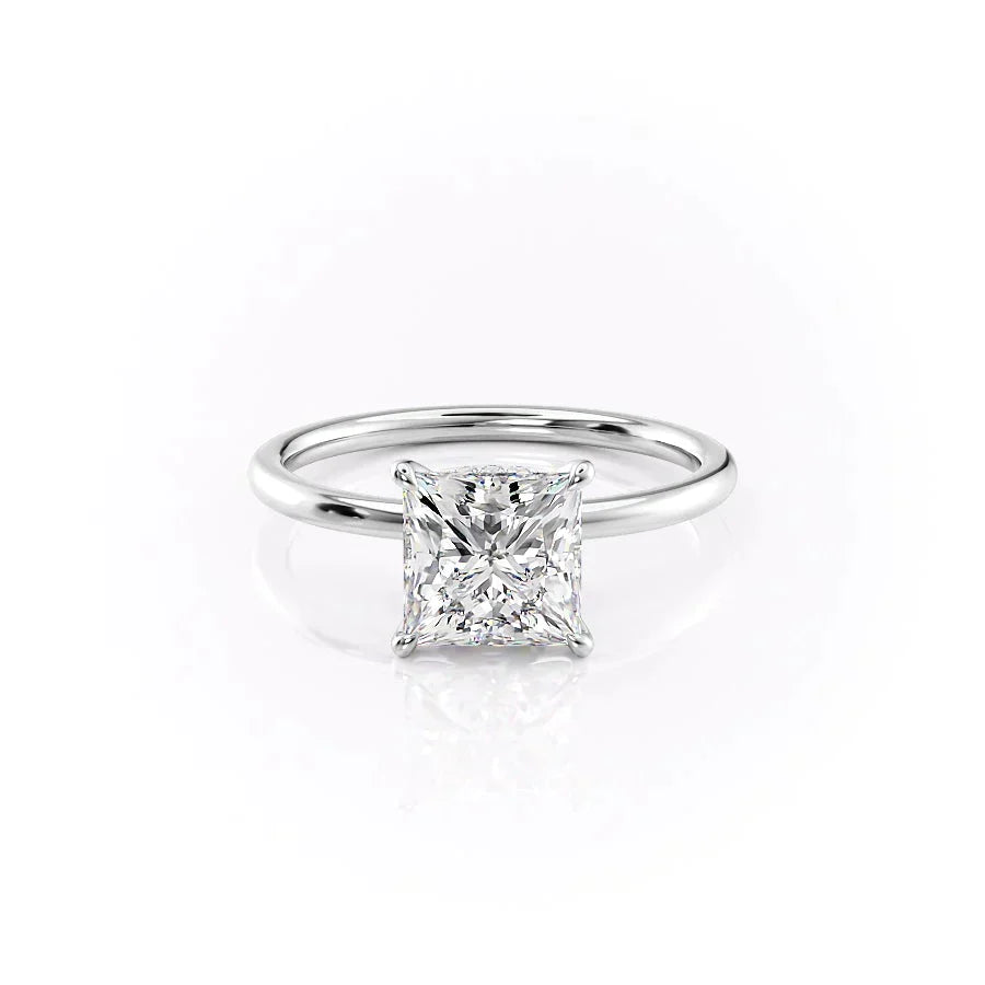 The Nelly Set With A 3 Carat Princess Lab Diamond