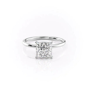 The Nelly Set With A 4.5 Carat Princess Moissanite